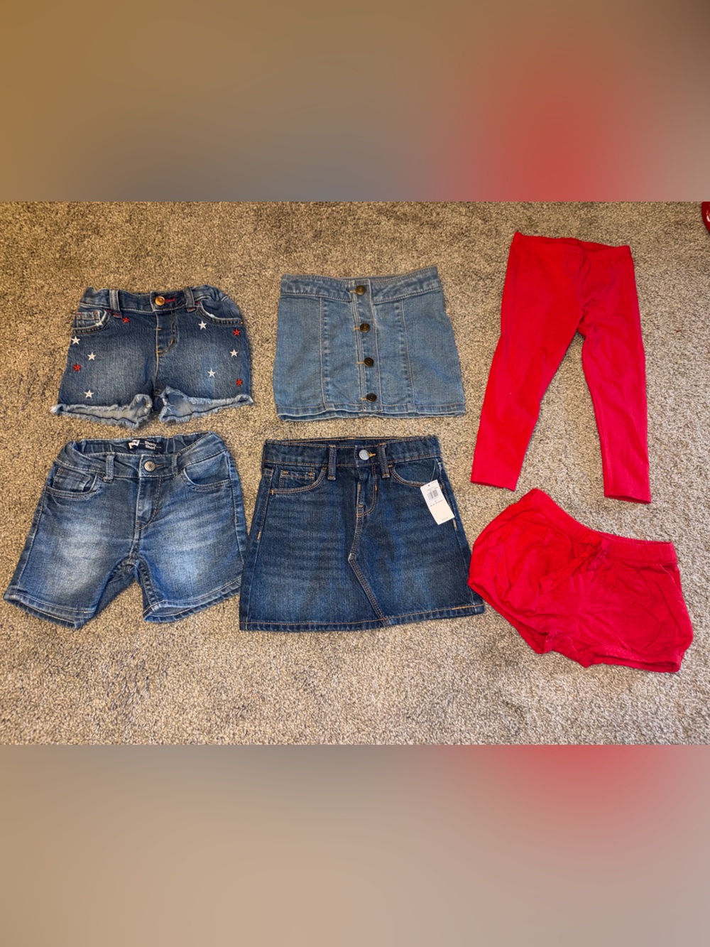 3T girls’ bundle of shorts /legging